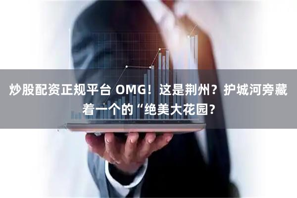 炒股配资正规平台 OMG！这是荆州？护城河旁藏着一个的“绝美大花园？